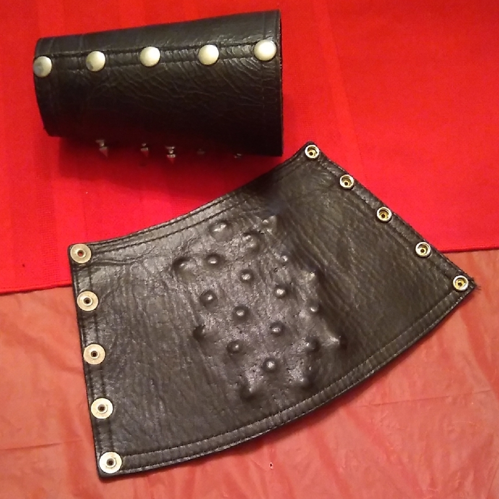 PR. Warrior Studded Leather Cuffs, #37 - Picture 4 of 13